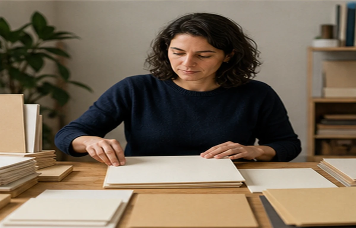 Curatrice che organizza risorse educative